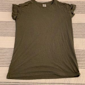 Dark green T-shirt dress